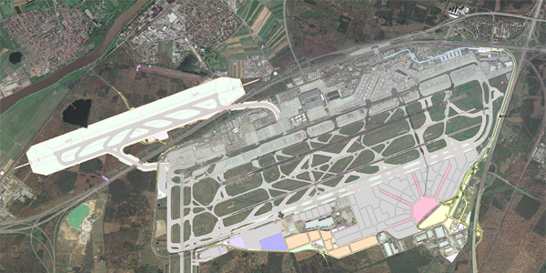 Схема аэропорта Франкфурта. Frankfurt Airport Франкфурт